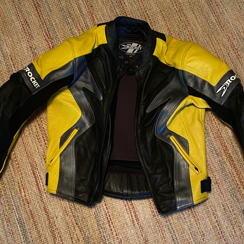 Joe Rocket leather riding jacket, men’s Med/40